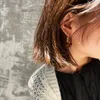Flashbuy Прозрачная смола Hoop Серьги для Женщин Девушки Геометрические Нерегулярные Металлические Акриловые Сережки Ювелирные Изделия