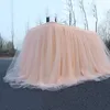 Wedding Party Tutu Tulle Table Skirt Tableware Cloth Baby Shower Home Decor Skirting Birthday 100x75cm