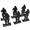 Smalls 6pcs airsoft AR 15 gun accessories iron metal soldier model military shooting targets for hunting black
