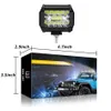 4 Zoll IP67 Wasserdicht 60W 20 LED Arbeitslicht Flutlicht Spot Combo Off-Road Fahren Nebelscheinwerfer Boot SUV Arbeitsscheinwerfer