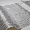 Sfondi Texture industriale Carta da parati tinta unita Rotolo Metallico Glitter Argento Lucido Camera da letto Corridoio Decorazioni per la casa