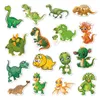 50 pcs-pack novo dinossauro animal crianças adesivo à prova d 'água adesivos para a garrafa de água planejador laptop scrapbook telefone guarda-roupa wall bumper caixa organizador decalque