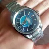 Moda Erkek World Time 007 Erkekler Otomatik Saatler Mekanik Hareket Erkekler Saat Çelik Kol saatleri