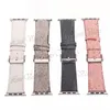 حزام ساعة مصمم فاخر 41 مم 42 مم 38 مم 40 مم 44 مم 45 مم حزام لـ iwatch 7 2 3 4 5 6 Series Bands Leather Wristband Bracelet Fashion Floral Men Women Smart Straps