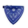 Adjustable Pet Puppy Cat Scarf Bandana Collar Saliva Towel PU Dog Apparel Cotton Accessories Printing Triangle Bandage