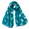 Paris Garn Lady Scarf Kvinnor Lång Härlig Hästtryck Scarf Shawl Soft Beach Scarves Comfort