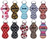 Держатель неопрена для губ для губ Multi-Color Pattern Wedding Party Party Hood KeyChain Key Chapstick для девочек / женщин 10.5CMX5.5CM