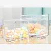 Gift Wrap 12pcs Acrylic Candy Box Goodie Bags Clear Chocolate Plastic Wedding Party Favor Packing Pastry Container Jewelry Storage4614814