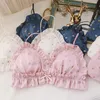 Bras Sets 2021 Japanese Style Girls Lingerie Small Cup Sleep Clothes Lolita Lace Brassiere Panties Beautiful Love Underwear Bra