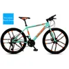 Adult Mountain Bike One Wheel Ultra Light Variable Speed Shock Absorption Double Disc Brake 26 Inches 21 Speed