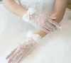 Guanti da sposa 1 paio di ragazze principessa elegante garza corta artificiale guanti per perle guanti accessori per abiti da sposa