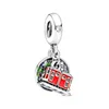 Fits Pandora Charms Bracelet 925 Sterling Silver Black heart high heels cross love string pendant beads Jewelry Making