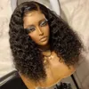 Nova Borgonha Curly 13x5.5 Rendas Front Straight Wigs 100% Cabelo Humano 99J Wig Virgin Brazilia Pré-Brasileira Padrado 150% Densidade Para As Mulheres Negras Branqueadas Nós