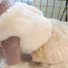 Dog Apparel Pet Dress Plush Vest Sweet Luxury Clothes For Girls Wedding Princess Puppy