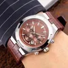 High Quality Man Watch 42 mm Dial Automatic Mechanical 2813 Movement Stainless Steel Wristwatch Leather Strap Mens Watches226F