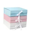 Подарочная упаковка сплошной цвет складной портативный гофрированный картон коробка Частный пользовательский логотип парик упаковки коробки для упаковки ботинки одежды упаковки