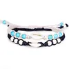 Bohemian Style Natural Turquoise Beads Shell Charm Adjustable Bracelet for Lovers Gift
