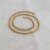 18 K Yellow Solid Gold G F 6MM Double Cuban Curb Italian Link Chain Necklace 24 Inches250M