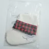 Сублимационные рождественские носки праздничные дети белые пустые DIY высокое качество подарок 7 цвета конфеты сумки дерево кулон W-00958