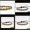 Charme BijouxBracelets Brésilien Coton Tresse Fait À La Main Ethnique Multicolore Wrap Tissé Corde Bracelets D'amitié Pour 2178 Drop Livraison 2021 1