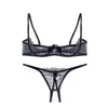 Hollowed Out Exotic Dancewear Lace Lingerie Set Sexy Suspender Strap Underwear G Cordas Novidade Roupas Casal Lover Nightwear Y0911