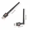 USB 2.0 600 Mbps WiFi Wireless Network Card Dual Band High Speed ​​802.11ac LAN Adapter med roterbar antenn