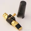 Professionnel Dukoff Alto Tenor Soprano pour Saxophone embout en métal laque or Sax pièces de bouche taille 5-9 Numbe livraison gratuite