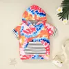 Bebek Giysileri Kızlar Kravat Boya Hoodies Pantolon 2 Adet Setleri Toddler Moda Kazak Spor Takım Elbise Butik Çocuk Giyim BT6539