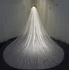 Sparkly Bling Bridal Wedding Veils Bridal Veils Long Cathedral Length Sequined Beads Bride Veil med Cam X0726200V