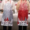 Fartuchy Marka Boże Narodzenie Fartuch Śliczne regulowane Gnome Snowflake Kuchnia sprzątanie dla mężczyzn Kobiety Domowe narzędzia do czyszczenia