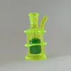 Kleurrijke Tiny Roken Bong Waterpijp 10mm Joint Voor Olie Dab Rigs Droge Kruid Tabak Mini Dik Glas Water Bongs 5 Kleuren Uniek Type