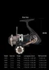 Spinning Fishing Reels for Saltwater Freshwater Ice 5000 6000 7000 8000 9000 Spools Ultra Smooth Powerful Trout Bass Carp Gear Stainless Ball Bearings Metal Body