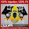 Body Injectievorm voor Suzuki GSXR-750 GSXR 750CC 600CC 750 600 CC 2004 2005 43 NO.6 GSXR600 GSXR750 K4 04 05 GSXR-600 GSX-R750 2004-2005 OEM Fairing Kit Donkerblauw Voorraad