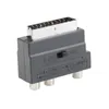 SCART Adaptor AV Block To 3 RCA Phono Composite S-Video With In/Out Switch for TV DVD VCR