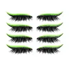 4 Pair Reusable False Lashes Eyeliner And Eyelash Stickers 7 Color Waterproof Eyeliner Eyelash Stickers Easy To Use And Remove