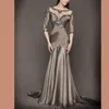 Feestjurken collectie illusie zeemeermin avond formele jurken met halve mouwen backless juweel transparante halslijn kralen sexy