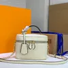 Estojo VANITY Bolsa PM Bolsas Cosméticas Moda Ombro Estojos de Maquilhagem Empreinte Couro Gigante Feminino Bolsas Transversais Bolsa de Artigos de Higiene Pessoal Bolsa Corporal Cruzada de Luxo