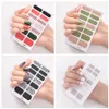 Emballages à ongles entièrement autocollants polonais Landes de décalage léopard Adhesive False Nail Design Manucure Ensemble 3D Stickers de ongles brillants RRA35607278781