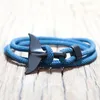 Main Gypsy Viking Bracelet En Gros Multicouche Tressé Rouge Corde Boho Braslet Pour Hommes Bracelet Bijoux Homme Charme Bracelets