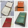 For Galaxy Z Flip 5G Case Plating Leather Luxury Hard Phone Cover F7000 Fundas Capas Coques Cell Cases