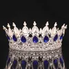 Crystal Crown Tiara Bridal Hair Accessoires Crystal Ronde Crown Haar Sieraden voor Dames Queen Party Crown Tiaras Gift 211214
