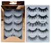 5 couns 5D Mink Eye Lashes Natural Faux Cils Souffle Soft Faux Eyelashes Extension Maquillage J068