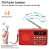 L-938 미니 휴대용 디지털 FM 라디오 3W 출력 전원 / 1.5 인치 디스플레이 화면 지원 USB 드라이브 TF SD MMC 카드 AUX-in