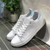 Försäljning 2021 Män Kvinnor Sneakers Casual Skor Grön Svart Vit Navy Blå Oreo Rainbow Pink Fashion Mens Flat Trainer Outdit Designer Sko Storlek 36-44 F12