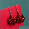 Boucles d'oreilles à breloques bijoux mode européenne et américaine noël métal étoile flocon de neige Ins cadeau livraison directe 2021 Q0Ka2