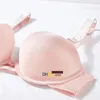 Sexy Letter Rhinestone Underwear Comfort Brief Push Up Bra and Panty 2 Piece Sets for Women Lingerie Set