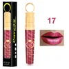 20-Farben-Lippenstiftfadenrohr-Rettichkopf-Mattmetallperlen-Lipgloss-Honig