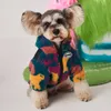 Färg hundkläder söt hooded coat höst sammet jacka för husdjur teddy kamouflage coat dogs varma kappor
