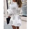 Women Dress Female Autumn Long Sleeve Pineapple/Letter Print Elegant Ladies Sundress Tunic Beach Clothing 210522