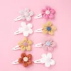 Sun Flower Barrettes Alligator Clips Pins Accessori per neonate Toddlers Flower Snap clips HairGrips